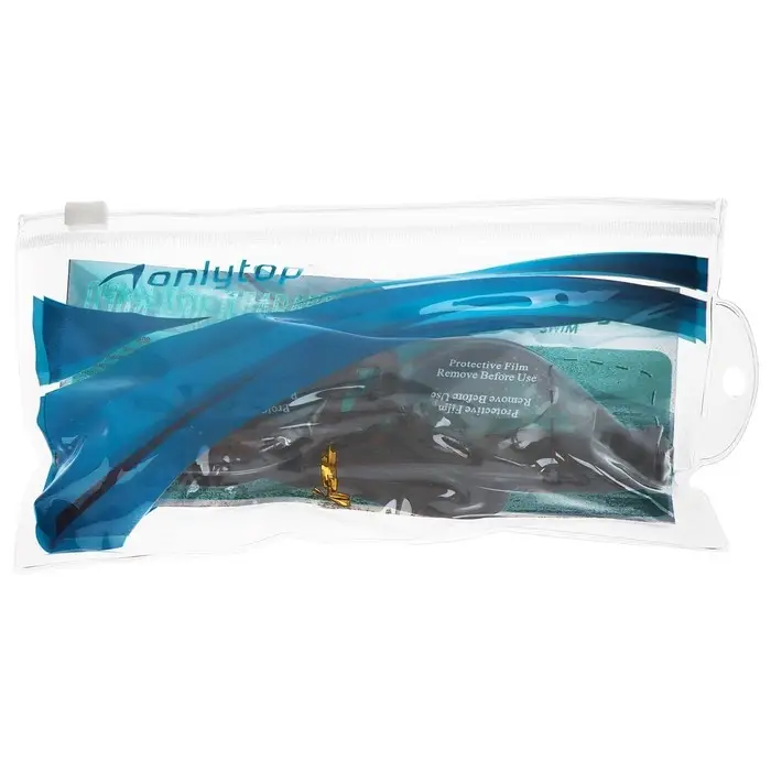 Очки для плавания ONLYTOP, беруши, цвета МИКС