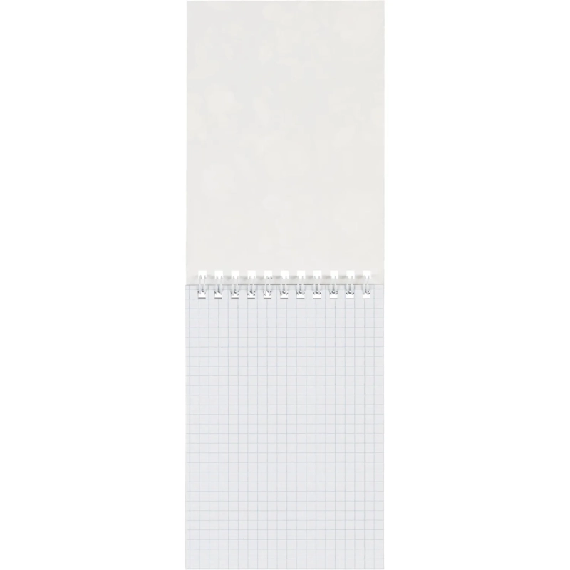 Блокнот Принты А6 60л, клетка, обл. мел. картон, спираль,Цветы