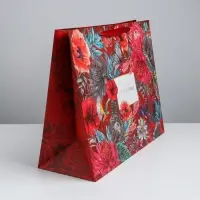 Пакет подарочный ламинированный, упаковка, &laquo;К Счастью&raquo;, XL 49&times;40&times;19 см