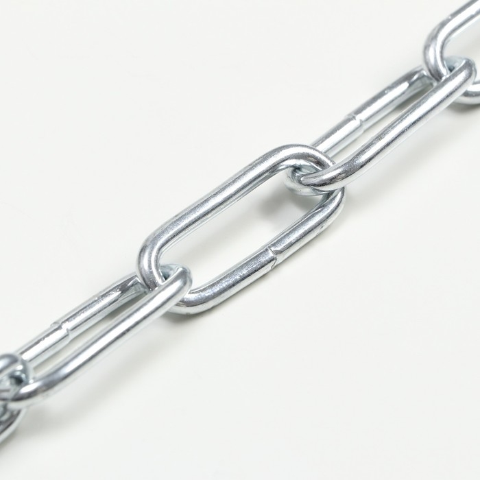 Цепь для привязи собак, сварные звенья, 1,8 м, калибр 45 мм, толщина проволки 4,2 мм Цепь для привязи собак, сварные звенья, 1,8 м, калибр 45 мм, толщина проволки 4,2 мм