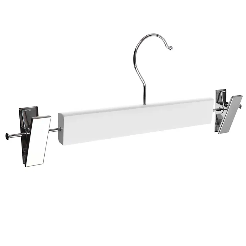 Вешалка для юбок и брюк тм VETTA, 28см, с зажимами, хром, цвет белый