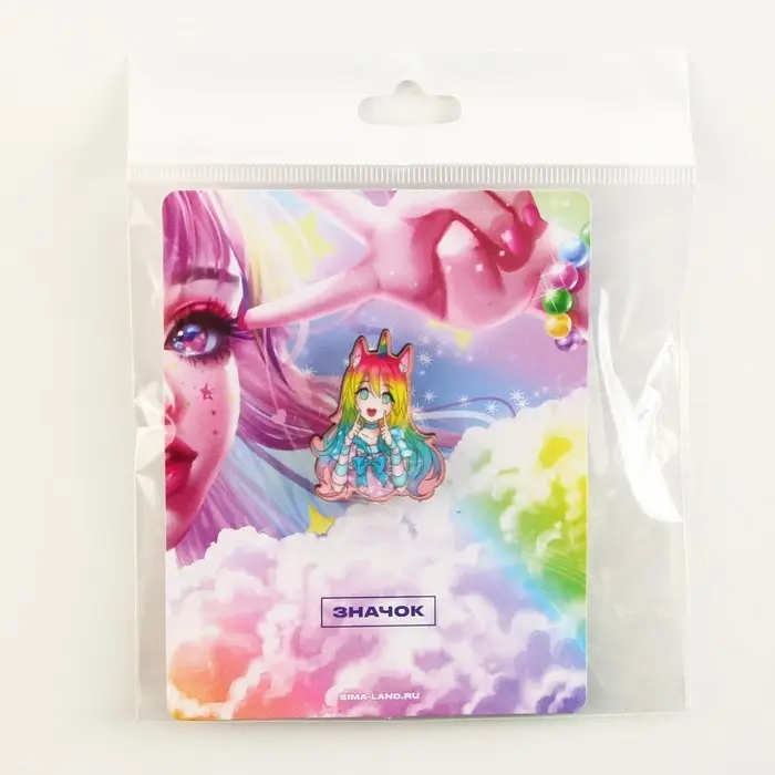 Значок деревянный «Девочка единорог», аниме, 2,6 х 3,3 см Значок деревянный «Девочка единорог», аниме, 2,6 х 3,3 см