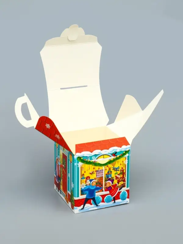 Подарочная новогодняя коробка «Волшебная лавка», домик, 12×12×19 см Подарочная новогодняя коробка «Волшебная лавка», домик, 12×12×19 см