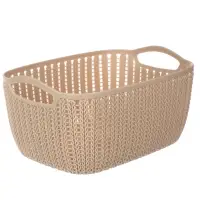 Корзинка вязаная тм VETTA, пластик, 21х16х10см