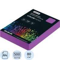 Бумага цветная Attache (лиловый интенсив), 80г, А4, 500 л