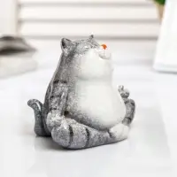 Фигурка полистоун лак &laquo;Котик-йог&raquo;, 10&times;7.5&times;9 см, МИКС