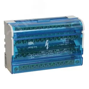 Шина на DIN-рейку в корпусе (кросс-модуль) 3L+PEN 4х15
