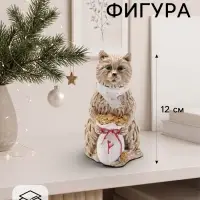 Фигурка декоративная &laquo;Денежный кот&raquo;, 12&times;6&times;7 см, слоновая кость