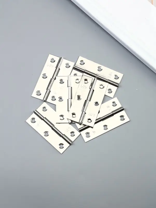 Петля для шкатулки металл с прямыми углами серебро набор 6 шт 3,7х6,7 см Петля для шкатулки металл с прямыми углами серебро набор 6 шт 3,7х6,7 см