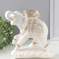 Копилка для денег &laquo;Слон счастья&raquo;, белый, 25&times;12&times;25 см