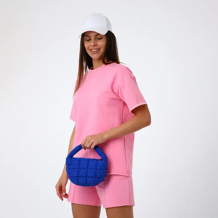 Сумка молодёжная на молнии, 23&times;4&times;15 см, синяя