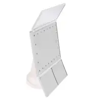 Зеркало Luazon KZ-07, подсветка, 30&times;18&times;7 см, 22 диода, 4хААА, (не в комплекте), белое