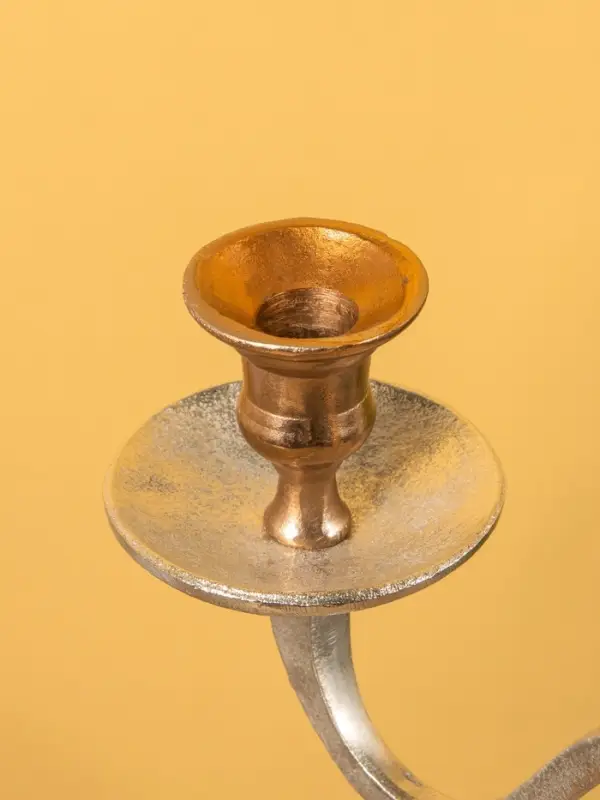 Подсвечник канделябр на 5 свечей  Подсвечник канделябр на 5 свечей " Роскошь" алюминий 46х46х71 см