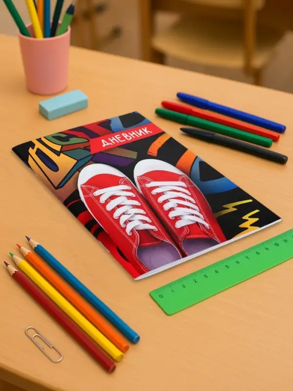 Дневник школьный для 1-11 классов, &laquo;Кеды&raquo;, мягкая обложка, 40 листов