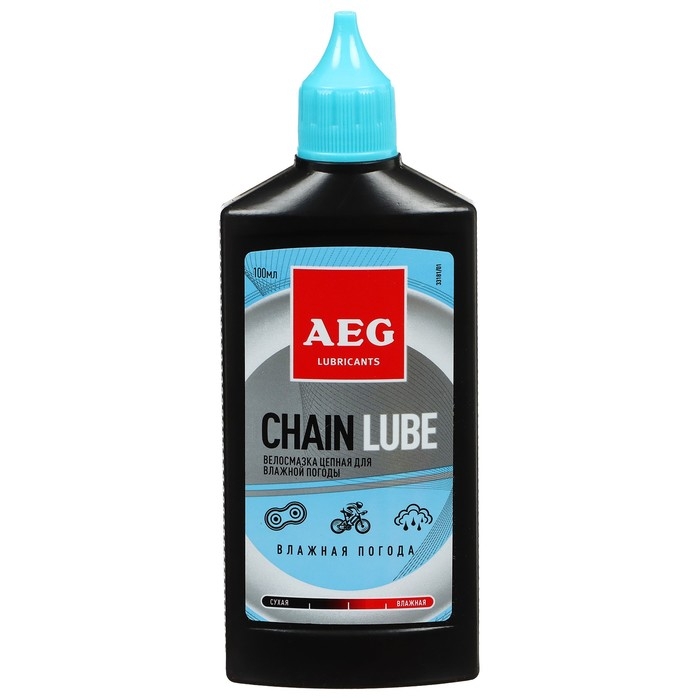 Велосмазка для цепи AEG, для влажной погоды 100 мл Велосмазка для цепи AEG, для влажной погоды 100 мл