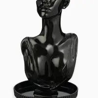 Бюст для украшений QF, 21&times;13.5&times;33 см, чёрный