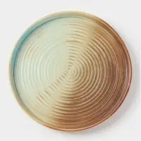 Тарелка обеденная Magistro Sand Ripples, d=26.5 см, фарфор, голубая