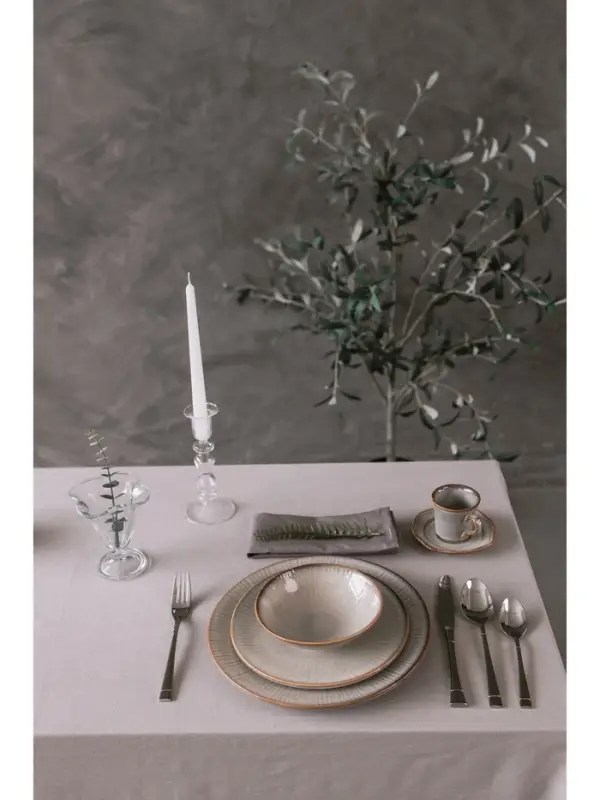 Тарелка Magistro Astral, d=21.6 см, фарфор, серая