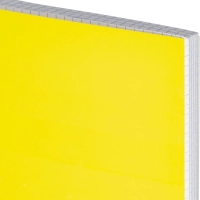 Бизнес-тетрадь А4 96л Attache Акварель желтый, клетка, гребень, картон