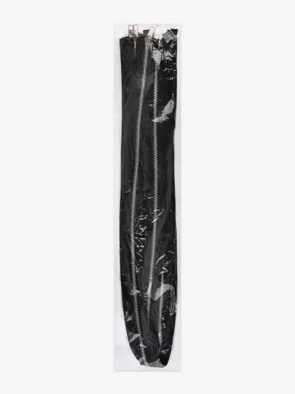 Молния металлическая, №5, 2 замка, разъёмная, замки автомат, 100 см, чёрная