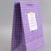 Пакет подарочный "Верь в себя" ламинированный 26 х 12 х 32 см