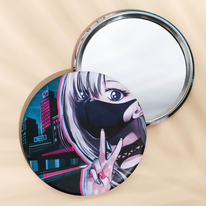 Зеркало «Аниме», d = 7 см Зеркало «Аниме», d = 7 см