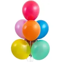 Воздушные шары латексные 14", металл, 100 шт., МИКС