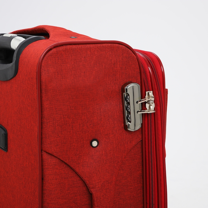 Чемодан средний 52 л (M), отдел на молнии, кодовый замок, с расширением, цвет бордовый Чемодан средний 52 л (M), отдел на молнии, кодовый замок, с расширением, цвет бордовый