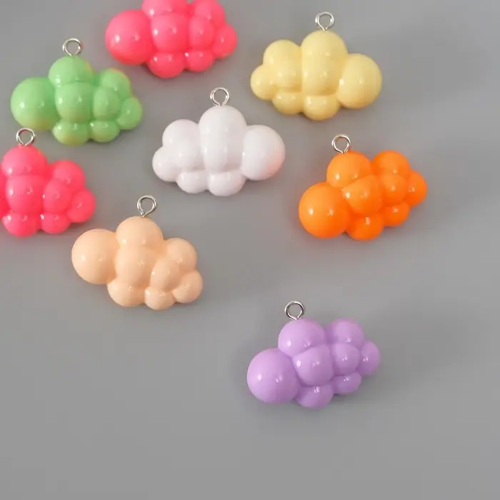 Подвеска для творчества пластик Подвеска для творчества пластик "Воздушное облако" МИКС 1,2х2,5х2,1 см