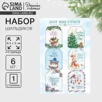 Шильдики на подарки «Чудесного Нового года», 16×24 см, набор 6 шт.