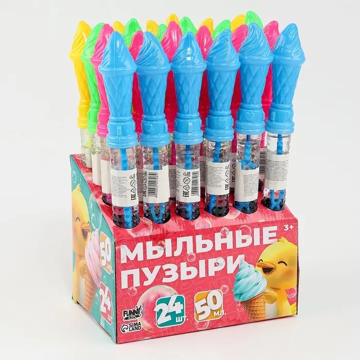 Мыльные пузыри Funny toys &laquo;Мороженки&raquo;, 50 мл, МИКС