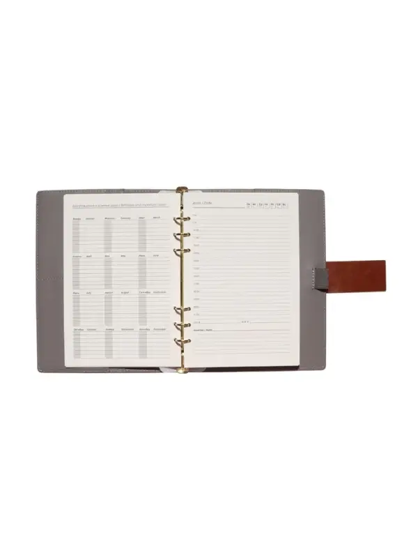 Органайзер на кольцах, А5, с хлястиком, 80л, линия, к/зам, Коричневый Органайзер на кольцах, А5, с хлястиком, 80л, линия, к/зам, Коричневый