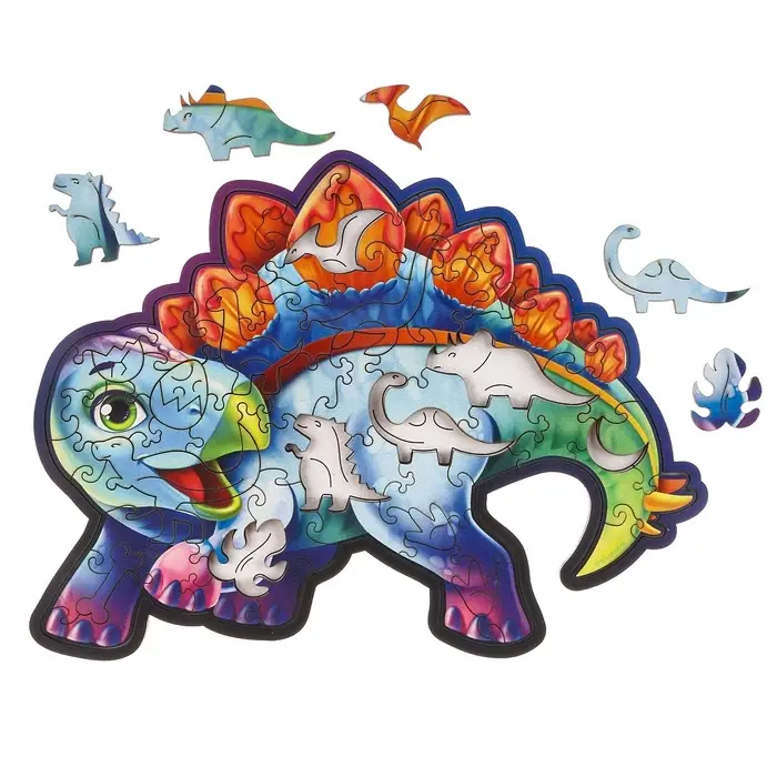 Пазл деревянный фигурный Лесная мастерская &laquo;Стегозавр&raquo;, 67 элементов