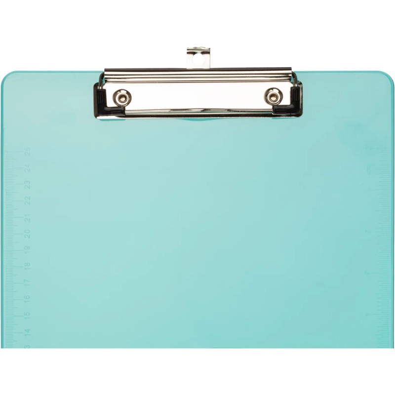 Папка-планшет Attache А4, жесткий пластик 2мм, прозрачный синий