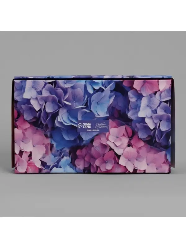 Кондитерская упаковка, коробка с ламинацией &laquo;Гортензия&raquo;, 20&times;12&times;4 см