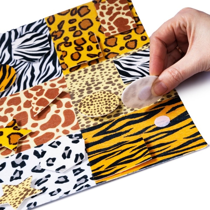 Игра на липучках «Методика Сегена», набор №4, из фетра Игра на липучках «Методика Сегена», набор №4, из фетра