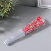 Веер складной пластик &laquo;Кусочки арбуза&raquo;, блеск, 23 см