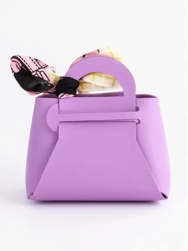 Кожанная подарочная сумочка 13 х12 х 5,5 см сиреневая Кожанная подарочная сумочка 13 х12 х 5,5 см сиреневая