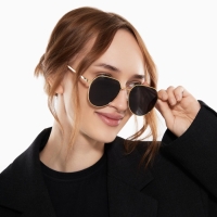 Очки солнцезащитные uv 400, дужка 13 см, ширина 12.5 см, линза 5.1×5.4 см