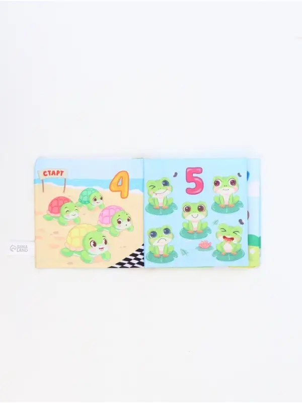 Книжка-шуршалка «Веселые цифры», 12х12 см, Крошка Я Книжка-шуршалка «Веселые цифры», 12х12 см, Крошка Я