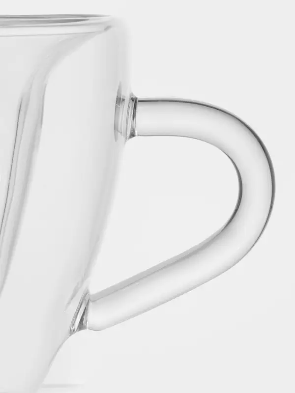 Кружка с двойными стенками Magistro &laquo;Сердце&raquo;, 150 мл, 11&times;8&times;7.5 см, стекло, прозрачная