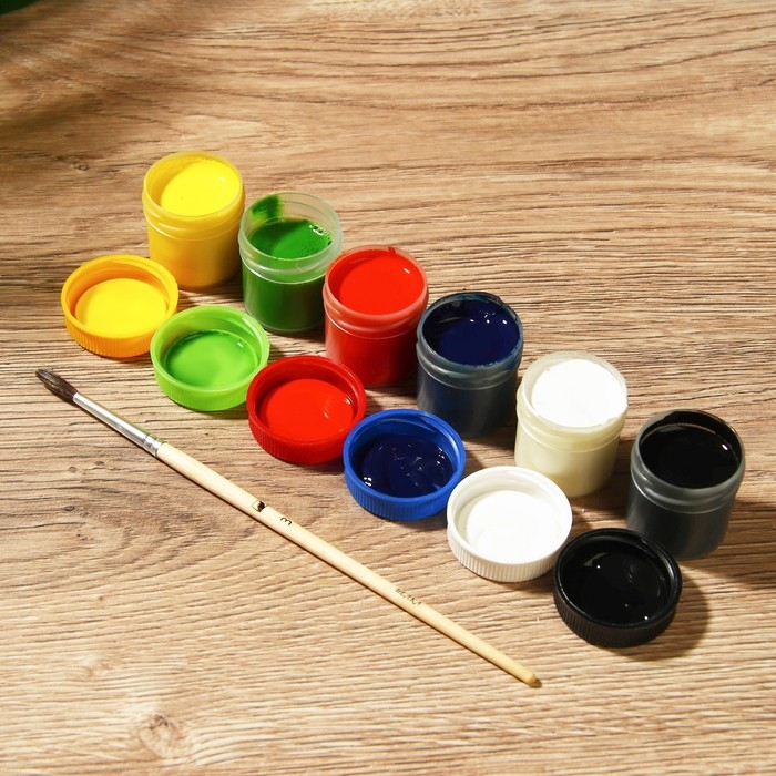 Набор художественной гуаши 6 цветов 17 мл ARTLAVKA Набор художественной гуаши 6 цветов 17 мл ARTLAVKA