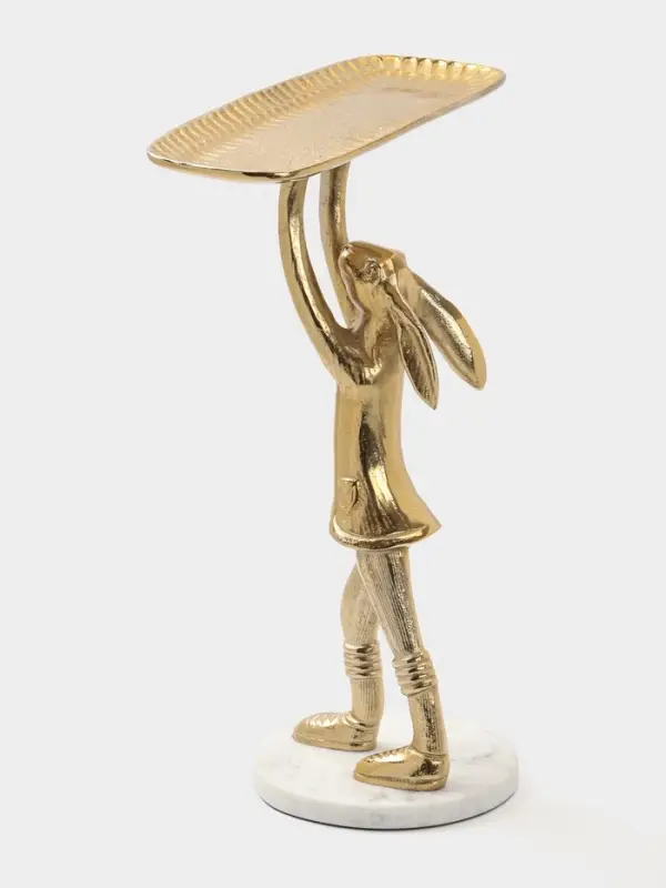 Блюдо &laquo;Зайка&raquo;, 24&times;38&times;48 см, алюминий