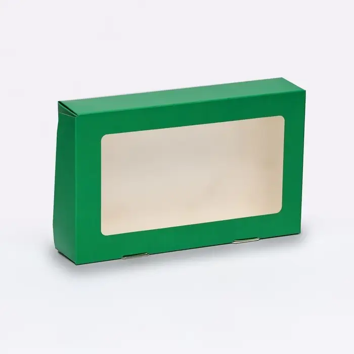 Контейнер на вынос, зелёный, 20×12×4 см