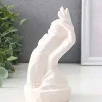 Фигура "Нежность на ладоне" 15 см, белый