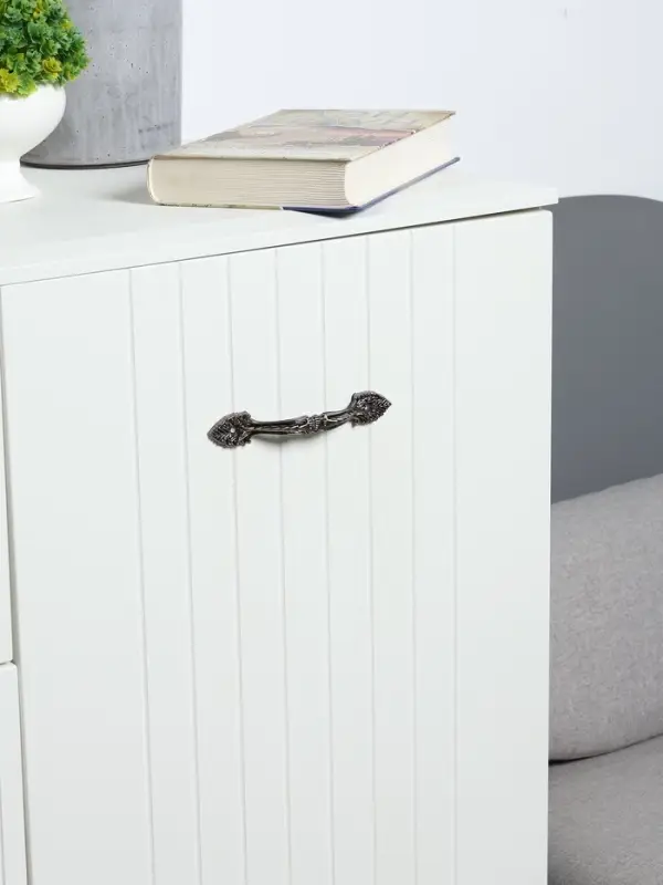 Ручка-скоба мебельная ТУНДРА PC177, м/о 105 мм, цвет бронза