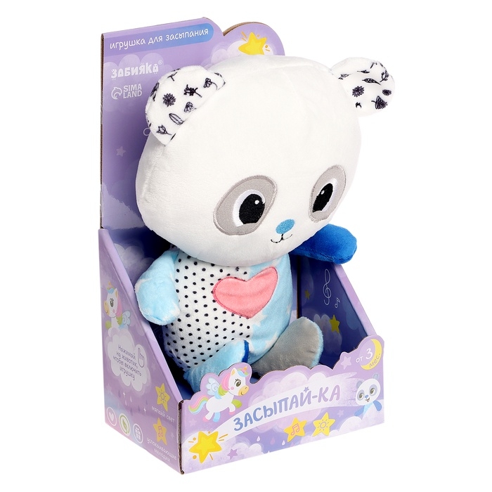 Музыкальная игрушка для засыпания «Засыпай-ка: Панда», звуковые и световые эффекты