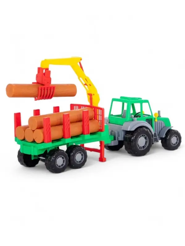 Трактор &laquo;Алтай&raquo; с полуприцепом-лесовозом