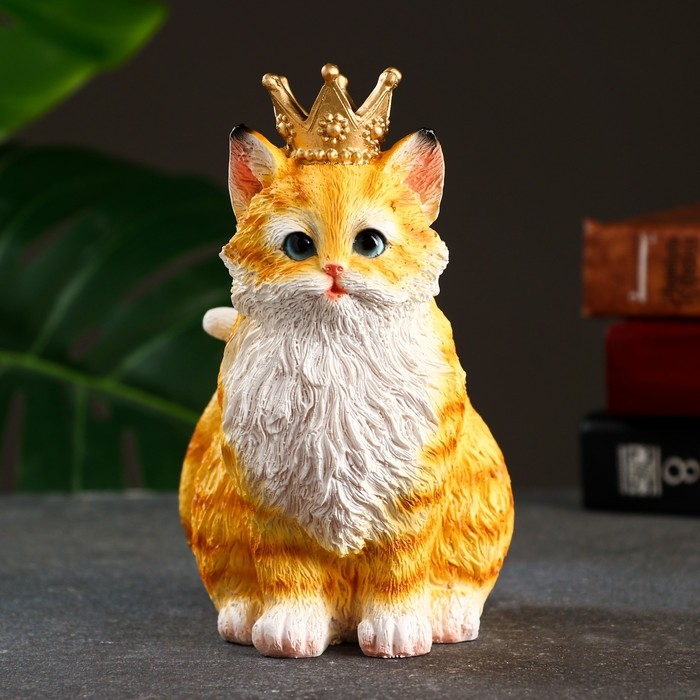 Фигура Фигура "Кот Чарльз" рыжий, 13х10х16см