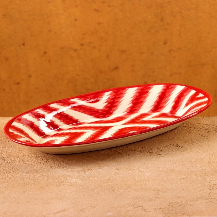 Селёдочница Риштанская Керамика  Селёдочница Риштанская Керамика "Атлас", 24 см